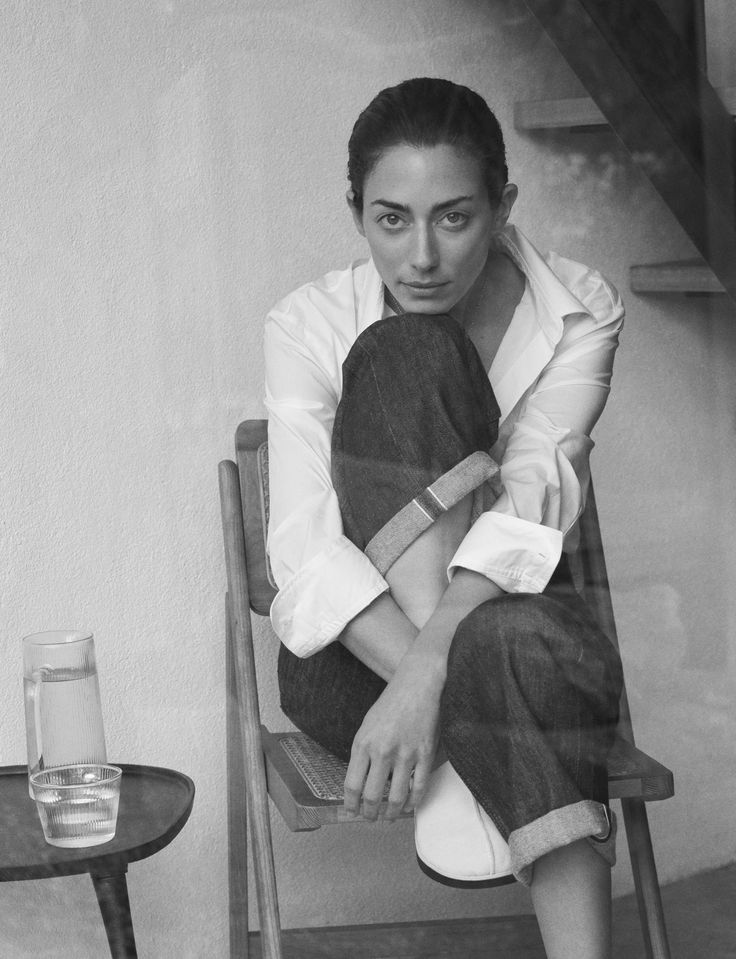 black and white portrait woman